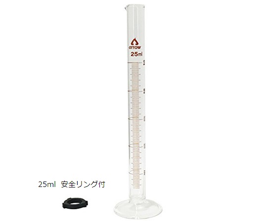 AS ONE 6-231-04 Graduated Cylinder (Hard Glass) 25mL